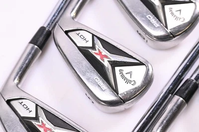 Callaway X Hot Pro Irons / 4-PW / X-Flex Project X Flighted 95 Shafts - Image 1 of 4