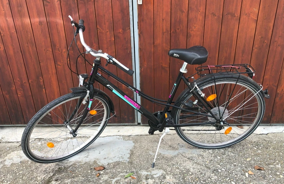 Fahrrad Vortex City 100 schwarz 6 Gang Bike Damenrad 28 Zoll - Bild 1 von 3