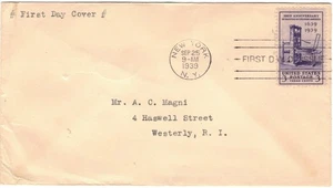 #857 FDC, without Cachet - Picture 1 of 2