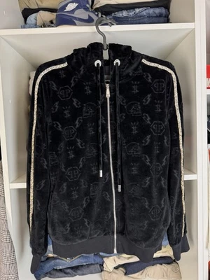 Chaqueta para correr Philipp Plein con monograma para mujer talla S Foto 1 de 4