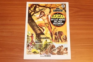 GUIA BASICA "TARZAN Y LAS MINAS DEL REY SALOMON" ORIGINAL 1973  - Imagen 1 de 2