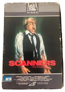Scanners Betamax BETA TAPE ; PAS VHS 1982 CBS FOX Embassy Horror Gore faire offre - Photo 1/12