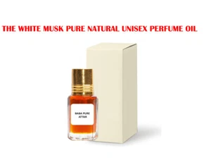 THE WHITE MUSK PURE NATURAL UNISEX PERFUME OIL ATTAR PURE ORGANIC FROM INDIA - Picture 1 of 4
