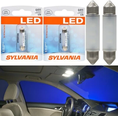 Sylvania Premium LED Light 6411 White 6000K Two Bulbs Step Door Replacement Lamp - Image 1 of 4