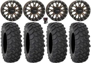 System 3 ST-3 Bronze 14" Wheels 28" XTR370 Tires Yamaha Viking Wolverine - Picture 1 of 4