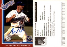 Anthony Garibaldi Signed 2005 Auburn Doubledays #16 Card Auto