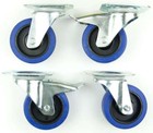 1 Set 100 mm SL 180kg p.R Lenkrollen m/o Feststeller Blue Wheel Transportrollen