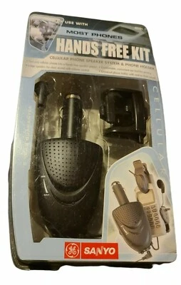 Комплект громкой связи GE Sanyo акустическая система и держатель для старых сотовых телефонов новый в упаковке - Изображение 1 из 4