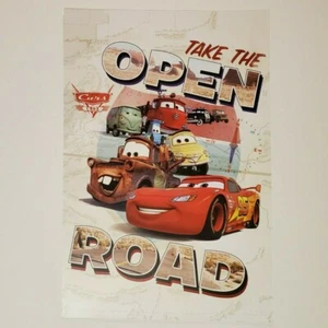 Cars Land Poster Authentic 12x18 Disney California Adventure Lightning McQueen - Picture 1 of 1
