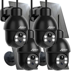 ANRAN 1440P Überwachungskamera Aussen Akku PTZ 360° Kabellos Solar Kamera WLAN - Bild 1 von 20