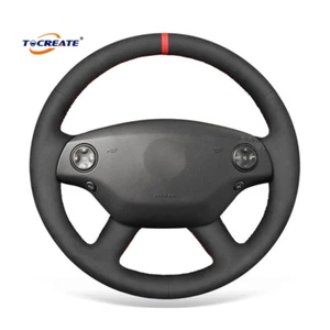 DIY Hand Stitch Suede Steering Wheel Cover for Mercedes Benz C216 W221 #AHXC - Bild 1 von 11