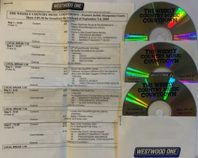 9/3/05 WEEKLY TOP 30 COUNTRY COUNTDOWN,CO-HOST MONTGOMERY GENTRY; DIERKS BENTLEY - Image 1 of 2