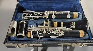 Antique Buescher French Grenadilla Wood Soprano Clarinet HS France 1921 # 76,301 - Picture 1 of 12