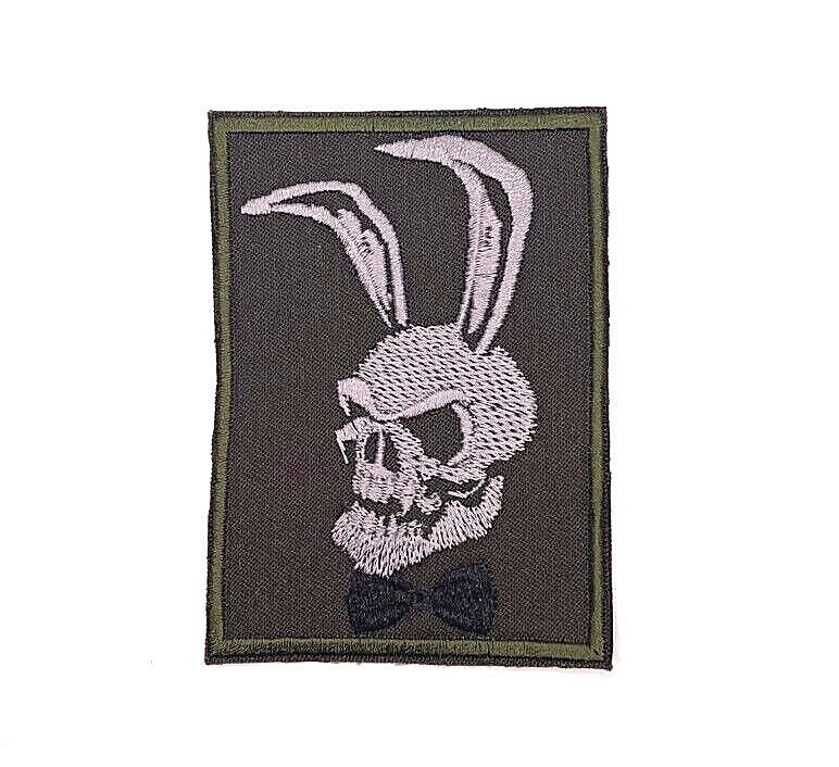 Playboy Patch Embroidered Skull - Sew-on or Hook&Loop style - Image 1 of 1