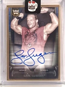 6/25 PACK FRESH 2021 Topps WWE Undisputed LEX LUGER Superstar GOLD ON CARD AUTO - Picture 1 of 2