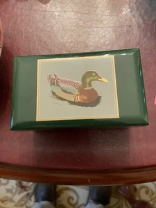 Joyero de música vintage de laca Otagiri Mallard - Imagen 1 de 2