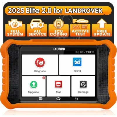 LAUNCH X431 ELITE 2.0 For LANDROVER JAGUAR Scanner Diagnostic Tool ECU Coding - Image 1 of 4