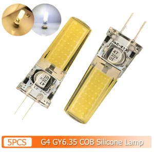 5X G4 Gy6.35 Led Bulb Warm Light Bulbs Cool White 5w 12volt Light 24v Cob Mini - Picture 1 of 11