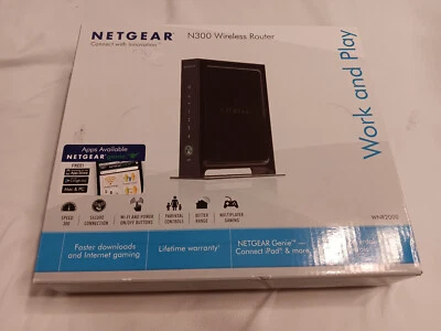 OPEN BOX Netgear N300 Wireless WiFi Router [WNR2000] Black (with DDWRT firmware) - Image 1 of 4