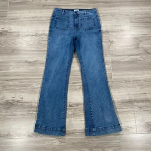 Kensie Jeans Womens 4/27 Blue Denim Vintage Luxe The Savannah High Rise Flare - Picture 1 of 15