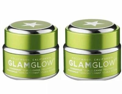 2xGLAMGLOW Powermud Tratamiento Doble Limpieza .5oz, NUEVO, Sin Caja, Tarro Sellado Foto 1 de 4