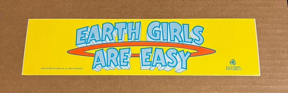 Earth Girls Are Easy [1989 Movie] - RARE promotional sticker - Image 1 of 1