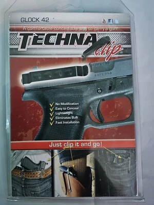 Techna Clip Gun Belt Clip – fits Glock 42 - Image 1 of 2