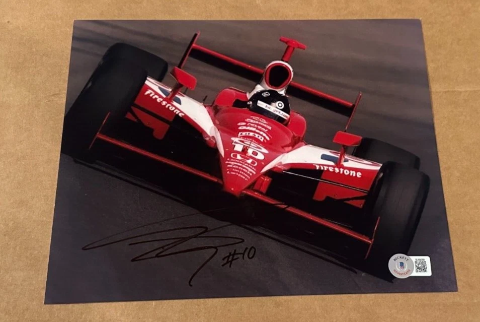 DAN WHELDON SIGNED RACING 8X10 PHOTO BECKETT COA DECEASED INDY 500 WINNER #2 - Image 1 of 1