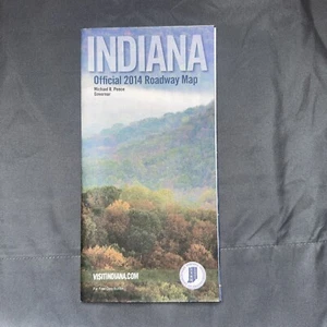 Vintage Indiana Official 2014 Roadway Map - Bild 1 von 3