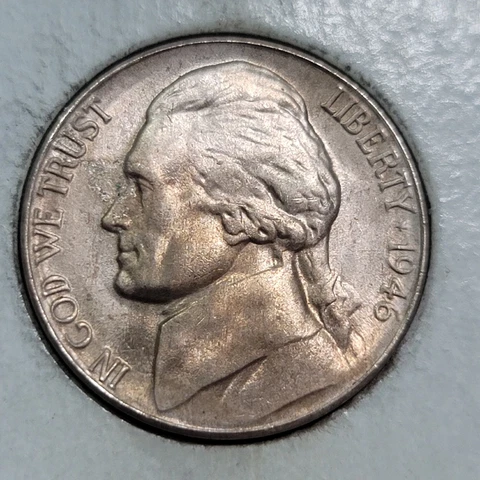 1946 D JEFFERSON NICKEL UNCIRCULATED Cover