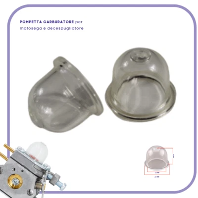 POMPETTA primer per CARBURATORE decespugliatore e tagliaerba ECHO STIHL tosaerba - Imagen 1 de 4