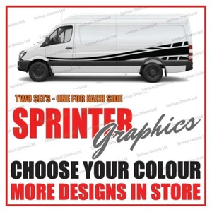 Mercedes Sprinter graphics sticker union jack Camper Van SWB LWB Decals ms128 - Picture 1 of 1