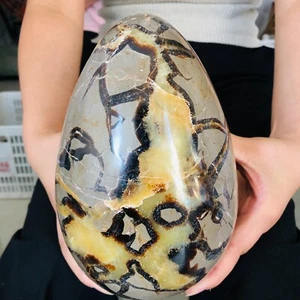 9.13LB Natural Dragon Septarian Geodetic Survey Quartz Crystal Egg Healing4150g - Picture 1 of 9