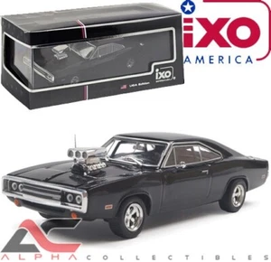 CARGADOR DODGE IXO IA43007 1:43 1970 CON MOTOR SOPLADO FAST FURIOUS (NEGRO) - Imagen 1 de 3