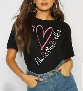Alanis Morissette T-Shirt 2025 Concert UK I Love Alanis Morissette T Shirt - Picture 1 of 2