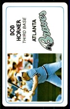 1981 PERMA-GRAPHIC SUPERSTAR CREDIT CARDS (125- PREFIX) #125-006 BOB HORNER