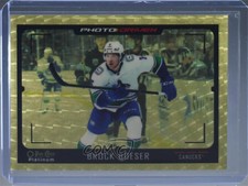 2021-22 O-Pee-Chee Platinum Photo Driven Golden Treasures 1/1 Brock Boeser nr2