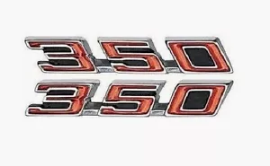 1968-69 PONTIAC & FIREBIRD USA MADE OE STYLE 350 HOOD EMBLEM SET 9792691 9792692 - Picture 1 of 3