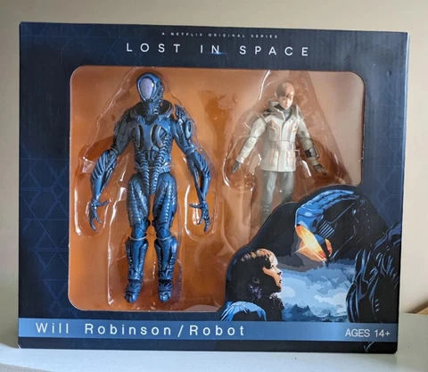 Netflix Lost In Space Robot & Will Robinson Set Figures - Well Played Toys - New Cover