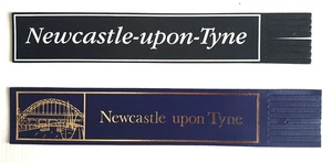 2x Leather BOOKMARKS Newcastle Upon Tyne Northumberland Souvenir Lot - Imagen 1 de 2
