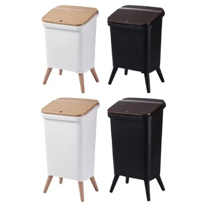 Waste Basket Garbage Bin Bedroom Under Sink Laundry Room Trash Can with Legs - Picture 1 of 24