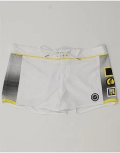 ROXY Womens Swimming Shorts US 9 Large White Polyester CR05 - Picture 1 of 3
