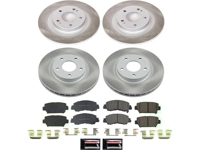 Pastilha de freio dianteiro e traseiro e kit de rotor para 18-20 Mitsubishi Eclipse Cross KM14R4 - Imagem 1 de 1