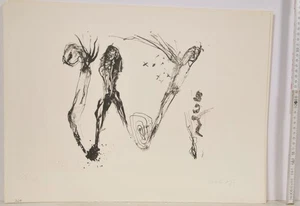 Joachim Scholz/firmado/litografía/ejemplar de recibo de la impresora Roland Ehrhardt/h - Imagen 1 de 3