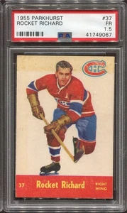 Parkhurst #37 1955-56 Maurice Rocket Richard Montreal Canadiens - PSA 1,5 Fair  - Imagen 1 de 2