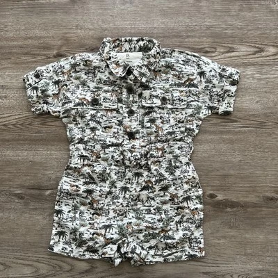 Pantalones Cortos Banana Republic Lino Safari Mameluco Bebé 12-18 Meses Parte Inferior a Presión Foto 1 de 4