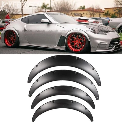 4X 35" For Nissan 350Z 370Z Universal Fender Flares Wheel Arches Wide Body Kit - Image 1 of 4