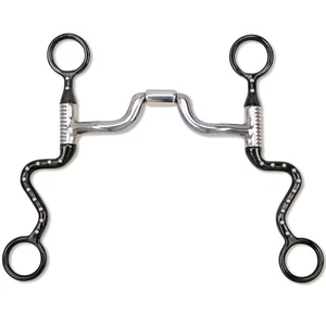 Myler Black Steel Seven Shank with Narrow Low Ported Barrel MB 43LP, 5'' Mouth - Picture 1 of 1