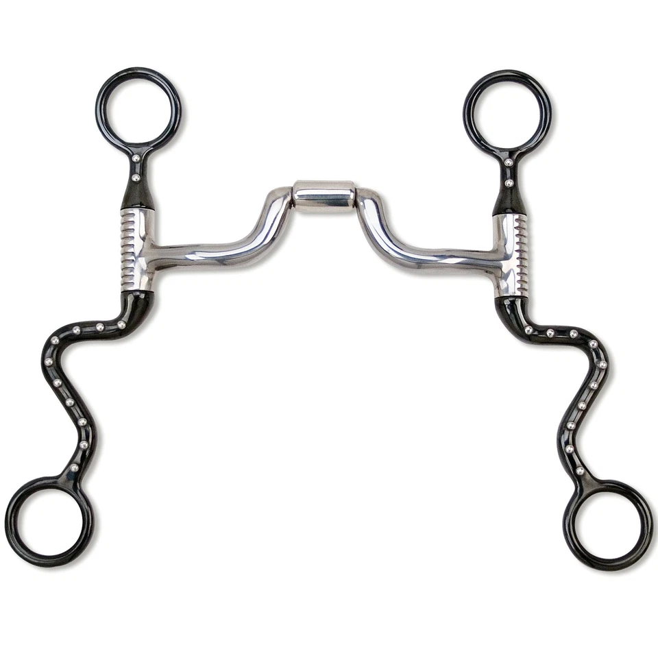 Myler Black Steel Seven Shank con barril estrecho de puerto bajo MB 43LP, boca de 5"" Foto 1 de 1