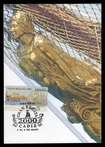 SPAIN 2000 Maximum Card ATM Gran Regata mascarón proa figurehead ship boat barco - Picture 1 of 1